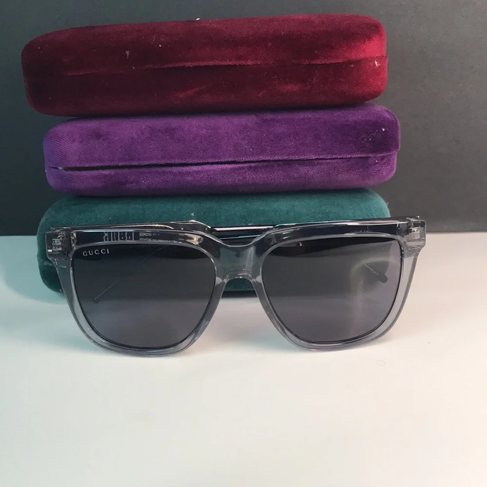Trendy - 💯 Authentic - New GUCCI GG0976S 001 transparent - Picture 11 of 16